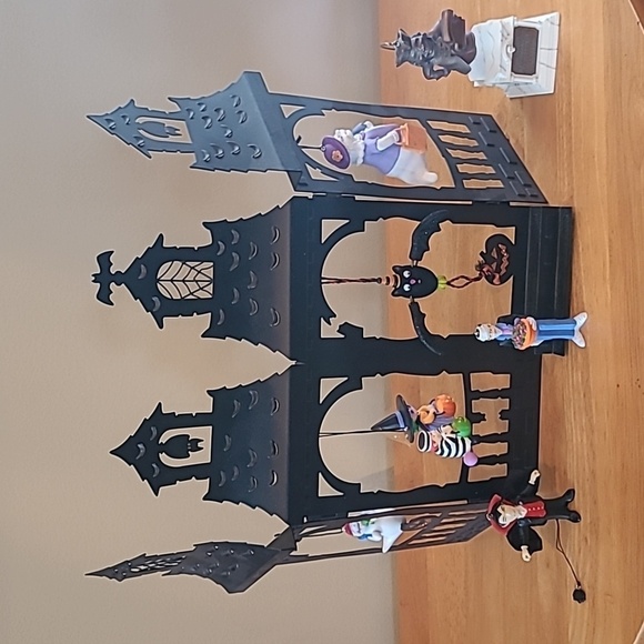 HALLMARK Retired Ghostly Gazebo Stand and Assorted Retired Halloween Ornaments - Picture 2 of 16